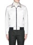 Main View - Click To Enlarge - ALEXANDER MCQUEEN - Swallow embroidery reversible satin blouson jacket
