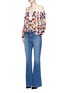 Figure View - Click To Enlarge - ALICE & OLIVIA - 'Naya' floral embroidery peasant top