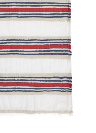 Detail View - Click To Enlarge - FALIERO SARTI - 'Paul' tricolour stripe cotton-modal scarf
