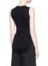 Back View - Click To Enlarge - ERIKA CAVALLINI - Split side buckle knit top
