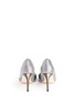 Back View - Click To Enlarge - COLE HAAN - 'Antonia' mesh glitter open toe pumps