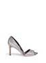 Main View - Click To Enlarge - COLE HAAN - 'Antonia' mesh glitter open toe pumps
