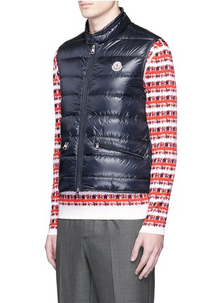 Front View - Click To Enlarge - MONCLER - 'Gui' quilted down vest