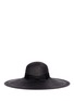 Figure View - Click To Enlarge - SENSI STUDIO - 'Lady Ibiza' frayed bow straw capeline hat
