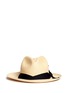 Main View - Click To Enlarge - SENSI STUDIO - Twist band straw Panama hat