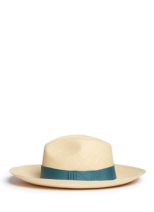 Figure View - Click To Enlarge - SENSI STUDIO - Origami bow wide brim Panama hat