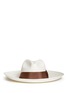 Main View - Click To Enlarge - SENSI STUDIO - Origami twist bow wide brim Panama hat
