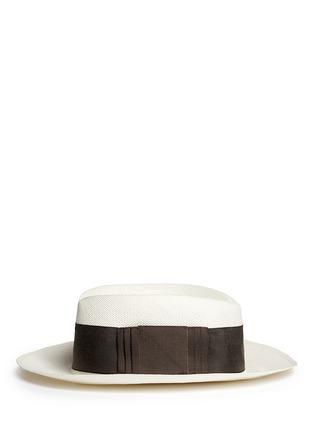 Figure View - Click To Enlarge - SENSI STUDIO - Origami bow straw boater hat