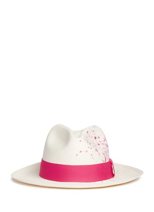 Main View - Click To Enlarge - SENSI STUDIO - Paint splash Classic Panama hat