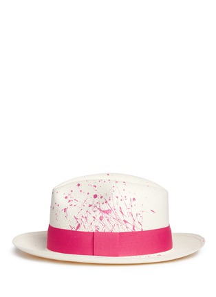 Figure View - Click To Enlarge - SENSI STUDIO - Paint splash Classic Panama hat