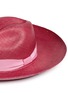 Detail View - Click To Enlarge - SENSI STUDIO - Contrast bow wide brim Panama hat