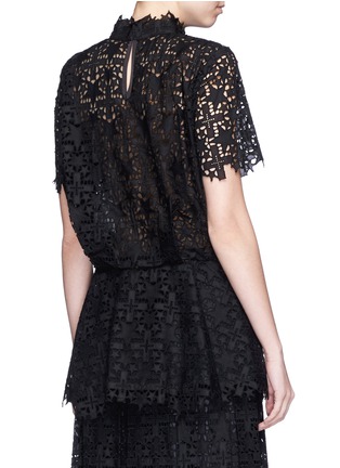 Back View - Click To Enlarge - SACAI - Star lace knit panel top