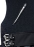 Detail View - Click To Enlarge - SACAI - Extended underlay rib knit biker jacket
