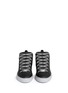 Front View - Click To Enlarge - BALENCIAGA - Rubber effect leather high top sneakers