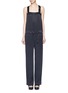 Main View - Click To Enlarge - KENZO - Cinched D-ring strap sandwashed silk jumpsuit