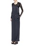 Figure View - Click To Enlarge - KENZO - Cinched D-ring strap sandwashed silk jumpsuit
