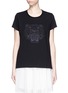 Main View - Click To Enlarge - KENZO - Mesh tiger embroidery cotton T-shirt