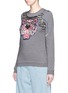 Front View - Click To Enlarge - KENZO - Beaded tiger embroidery sweatshirt