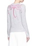 Back View - Click To Enlarge - KENZO - Metallic tiger embroidery marled cotton sweater