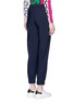Back View - Click To Enlarge - KENZO - Belted fluid twill pants