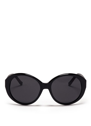 Main View - Click To Enlarge - THE ROW - x Linda Farrow leather arm sunglasses