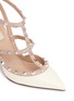 Detail View - Click To Enlarge - VALENTINO GARAVANI - Rockstud caged leather pumps