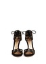 Figure View - Click To Enlarge - GIANVITO ROSSI - Suede trim floral lace sandals