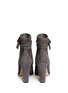Back View - Click To Enlarge - GIANVITO ROSSI - Ribbon tie suede boots