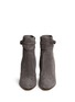Figure View - Click To Enlarge - GIANVITO ROSSI - Ribbon tie suede boots