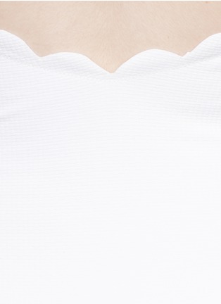 Detail View - Click To Enlarge - MARYSIA - 'Mott' halter scallop maillot swimsuit
