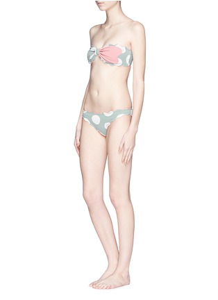 Figure View - Click To Enlarge - MARYSIA - 'I Heart Antibes' polka dot scalloped bandeau top