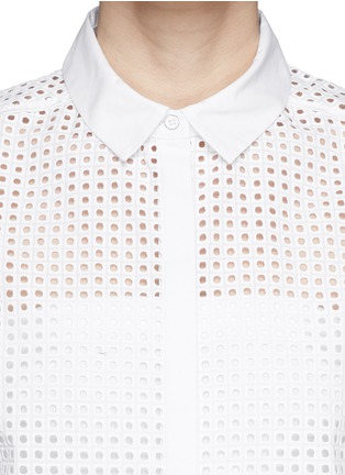 Detail View - Click To Enlarge - RAG & BONE - 'Lakewood' perforated cotton shirt