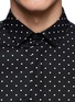 Detail View - Click To Enlarge - NEIL BARRETT - Polka dot cotton poplin shirt