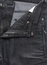 Detail View - Click To Enlarge - NEIL BARRETT - Faux leather and ribbed knee jeans