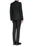 Back View - Click To Enlarge - GIVENCHY - Wool blend hopsack suit