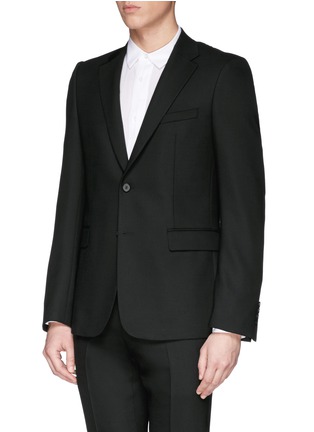 Front View - Click To Enlarge - GIVENCHY - Wool blend hopsack suit