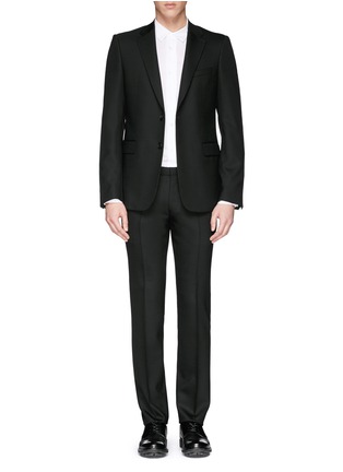 Main View - Click To Enlarge - GIVENCHY - Wool blend hopsack suit