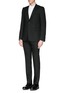 Figure View - Click To Enlarge - GIVENCHY - Wool blend hopsack suit