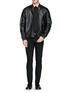 Figure View - Click To Enlarge - GIVENCHY - Contrast mesh collar shirt