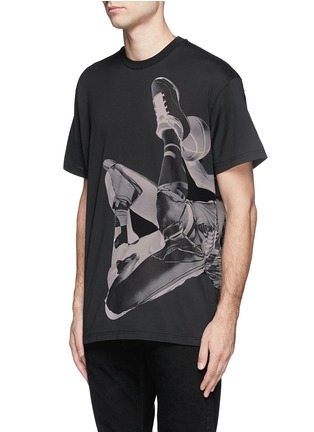 Front View - Click To Enlarge - GIVENCHY - Basketball player print T-shirt