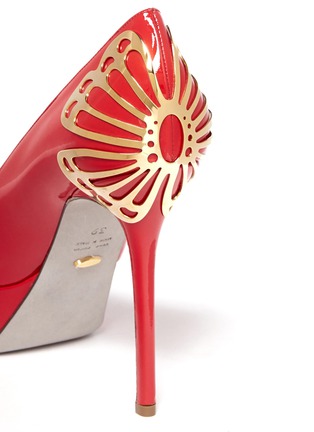 Detail View - Click To Enlarge - SERGIO ROSSI - Butterfly plaque platform pumps