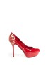 Main View - Click To Enlarge - SERGIO ROSSI - Butterfly plaque platform pumps