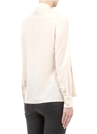 Back View - Click To Enlarge - ST. JOHN - Stretch-silk detachable scarf blouse