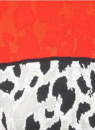 Detail View - Click To Enlarge - ST. JOHN - Leopard pattern colour-block dress
