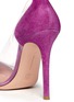 Detail View - Click To Enlarge - GIANVITO ROSSI - Clear PVC suede pumps