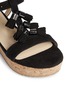 Detail View - Click To Enlarge - JIMMY CHOO - 'Nerine' suede tassel flatform sandals