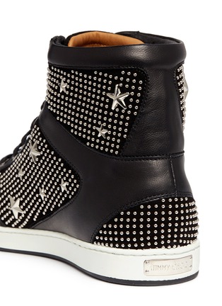Detail View - Click To Enlarge - JIMMY CHOO - 'Tokyo' star stud leather sneakers