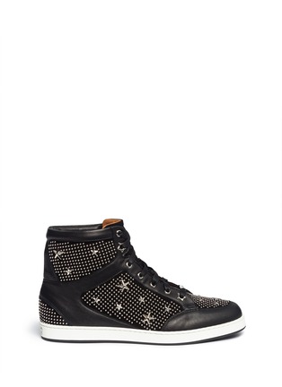 Main View - Click To Enlarge - JIMMY CHOO - 'Tokyo' star stud leather sneakers