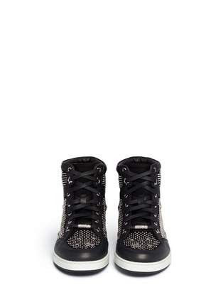 Figure View - Click To Enlarge - JIMMY CHOO - 'Tokyo' star stud leather sneakers