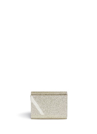 Back View - Click To Enlarge - JIMMY CHOO - Candy glitter acrylic chain clutch